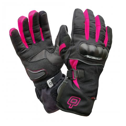 woman motorcycle gloves Quarter Mile Frost Lady