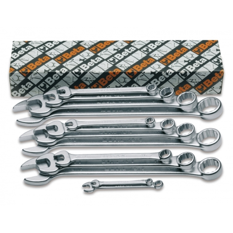 Set of 13 combination wrenches Beta, open and offset ring ends
